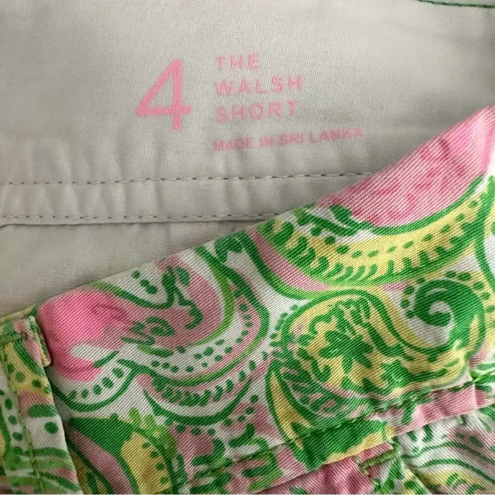 Lilly Pulitzer The Walsh Short Flamingo Print Size 4 - Picture 5 of 8